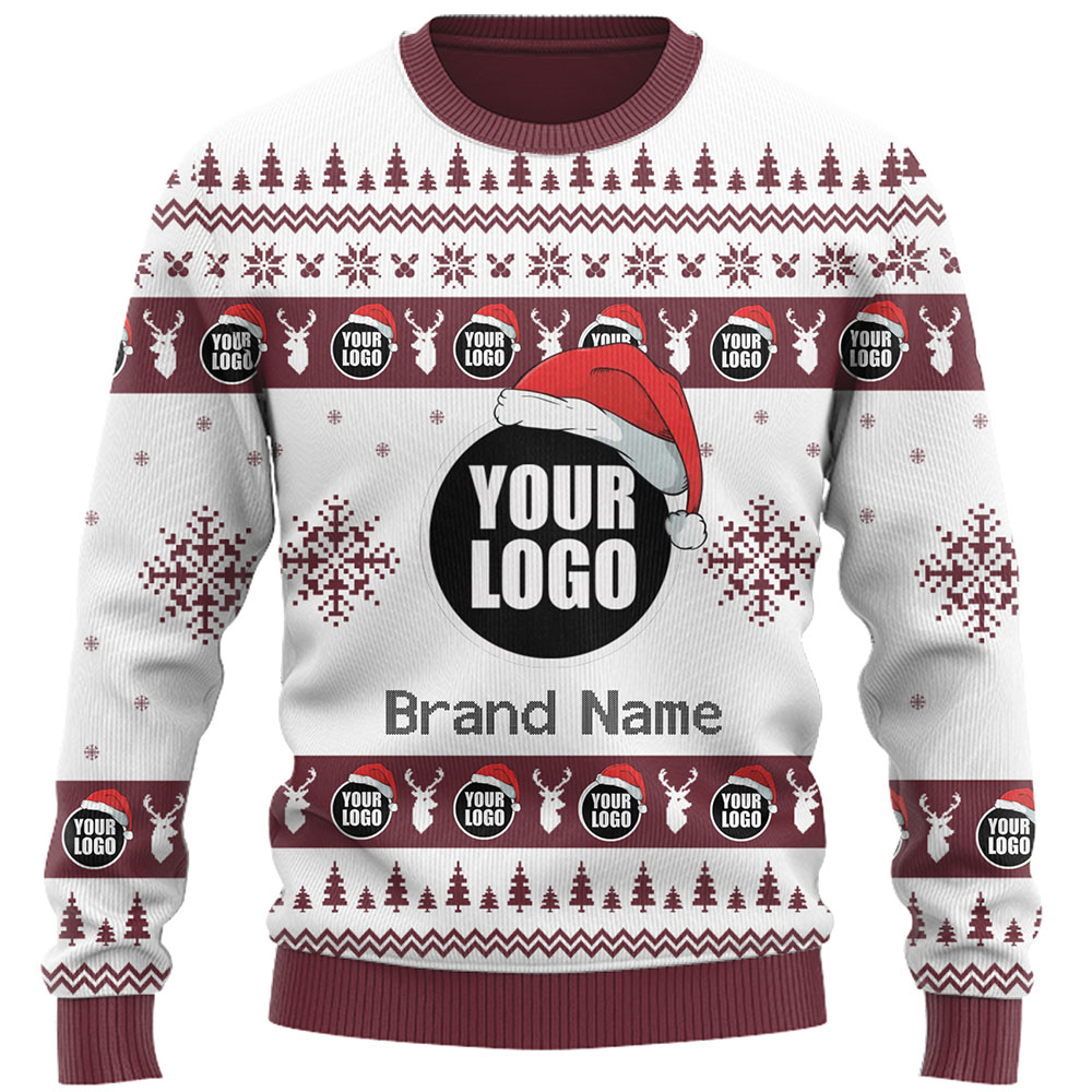 DIY Custom Logo Or Face Holiday Ugly Christmas Sweater 5